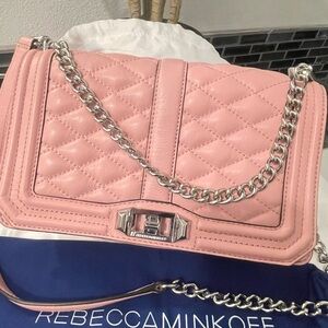 Rebecca Minkoff Pink Quilted Crossbody Bag